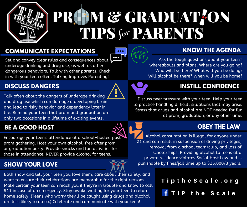 PromGraduation TIPs for Parents 2021 for Facebook Post