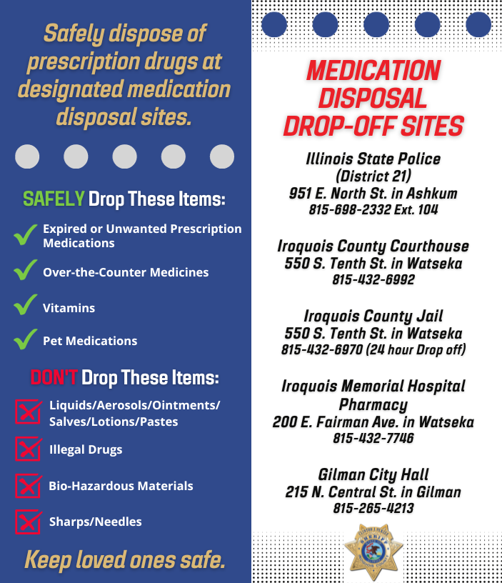 2024 STARR Program Medication Safety Tri-fold Brochure Drop Box Locations